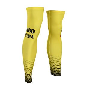 BONAVELO Cyklistické návleky na nohy - JUMBO-VISMA 2019 - žlutá