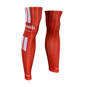 BONAVELO Cyklistické návleky na nohy - SUNWEB 2019 - červená