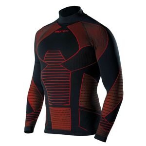 BIOTEX Cyklistické triko s dlouhým rukávem - ICEBREAK - černá/červená M-L