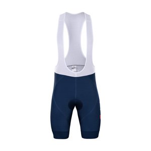 BONAVELO Cyklistické kalhoty krátké s laclem - TREK 2021 - modrá XL