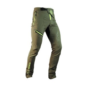 HAVEN Cyklistické kalhoty dlouhé bez laclu - ENERGIZER LONG - zelená XL