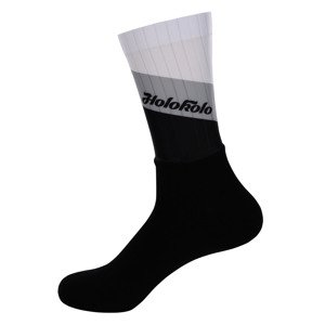 HOLOKOLO Cyklistické ponožky klasické - NEW NEUTRAL - bílá/černá/šedá