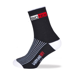 BIOTEX Cyklistické ponožky klasické - TERMO - bílá/černá 40-42