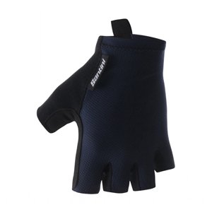 SANTINI Cyklistické rukavice krátkoprsté - BRISK - modrá XL