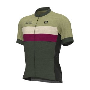 ALÉ Cyklistický dres s krátkým rukávem - OFF ROAD - GRAVEL CHAOS - zelená M