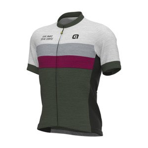 ALÉ Cyklistický dres s krátkým rukávem - OFF ROAD - GRAVEL CHAOS - šedá L