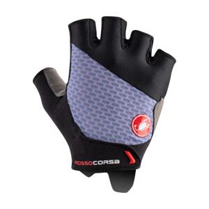 CASTELLI Cyklistické rukavice krátkoprsté - ROSSO CORSA 2 W - fialová L