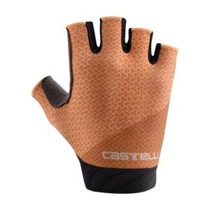 CASTELLI Cyklistické rukavice krátkoprsté - ROUBAIX GEL 2W - oranžová L