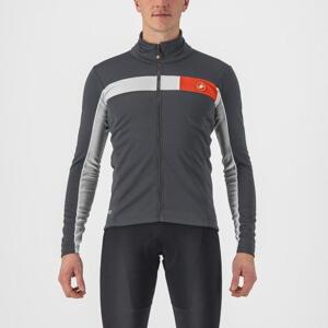 CASTELLI Cyklistická zateplená bunda - MORTIROLO 6S - šedá XL