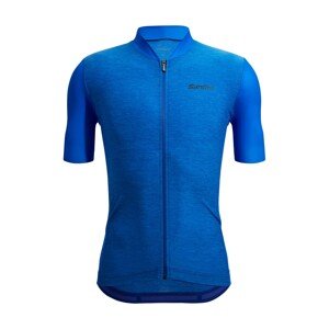SANTINI Cyklistický dres s krátkým rukávem - COLORE PURO - modrá