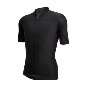 SANTINI Cyklistický dres s krátkým rukávem - COLORE PURO - černá
