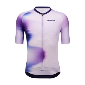 SANTINI Cyklistický dres s krátkým rukávem - OMBRA - fialová