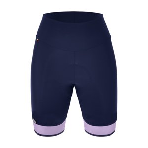 SANTINI Cyklistické kalhoty krátké bez laclu - GIADA PURE - modrá/fialová