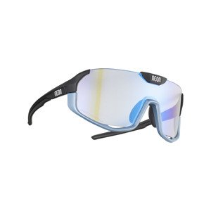 NEON Cyklistické brýle - CANYON - černá/světle modrá