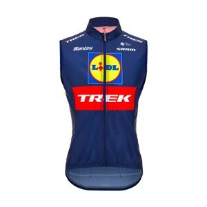 SANTINI Cyklistická vesta - LIDL TREK 2024 - červená/žlutá/modrá 2XL