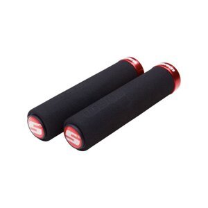 SRAM gripy - LOCKING GRIPS 129 mm - černá/červená