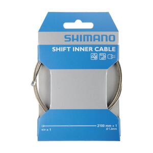 SHIMANO řadící lanko - CABLE MTB/ROAD 1,2x2100mm - stříbrná