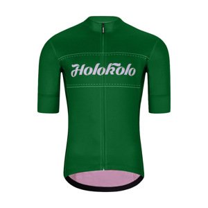 HOLOKOLO Cyklistický dres s krátkým rukávem - GEAR UP - zelená