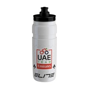 ELITE Cyklistická láhev na vodu - FLY 750 UAE TEAM EMIRATES 2024 - bílá/červená