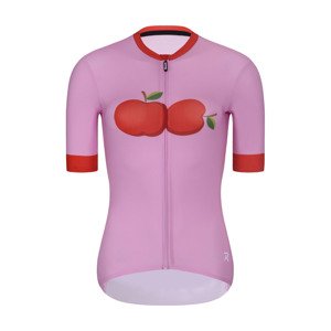RIVANELLE BY HOLOKOLO Cyklistický dres s krátkým rukávem - FRUIT LADY - růžová/červená XS