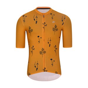 HOLOKOLO Cyklistický dres s krátkým rukávem - METTLE - oranžová L