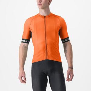 CASTELLI Cyklistický dres s krátkým rukávem - ENTRATA VI - oranžová