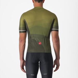 CASTELLI Cyklistický dres s krátkým rukávem - ORIZZONTE - zelená S