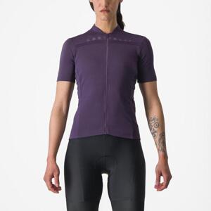CASTELLI Cyklistický dres s krátkým rukávem - fialová