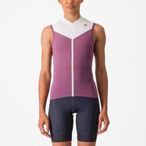 CASTELLI Cyklistický dres bez rukávů - SOLARIS - fialová