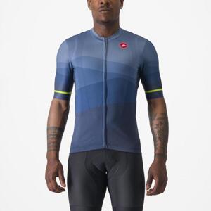 CASTELLI Cyklistický dres s krátkým rukávem - ORIZZONTE - modrá