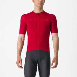 CASTELLI Cyklistický dres s krátkým rukávem - červená 2XL