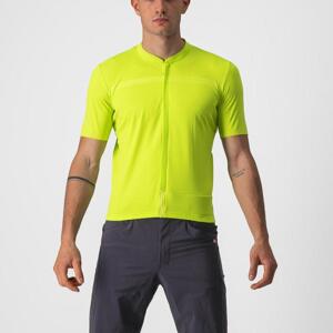 CASTELLI Cyklistický dres s krátkým rukávem - UNLIMITED ALLROAD - žlutá L