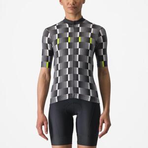 CASTELLI Cyklistický dres s krátkým rukávem - DIMENSIONE - černá/bílá XS