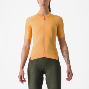 CASTELLI Cyklistický dres s krátkým rukávem - ESPRESSO W - oranžová XL