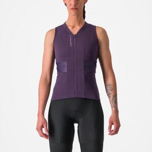 CASTELLI Cyklistický dres bez rukávů - ANIMA 4 - fialová S