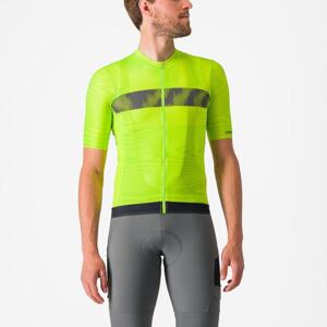 CASTELLI Cyklistický dres s krátkým rukávem - UNLIMITED ENDURANCE - žlutá 3XL