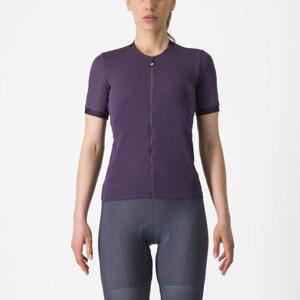 CASTELLI Cyklistický dres s krátkým rukávem - LIBERA - fialová XS