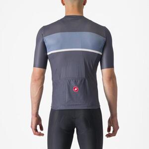 CASTELLI Cyklistický dres s krátkým rukávem - TRADIZIONE - modrá L
