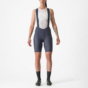 CASTELLI Cyklistické kalhoty krátké s laclem - ESPRESSO W DT - modrá XL