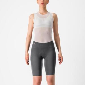 CASTELLI Cyklistické kalhoty krátké bez laclu - PREMIO BLACK - šedá XS