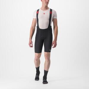 CASTELLI Cyklistické kalhoty krátké s laclem - PREMIO BLACK - černá/bílá L