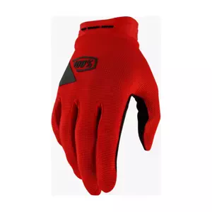 100% SPEEDLAB Cyklistické rukavice dlouhoprsté - RIDECAMP GEL - červená XL