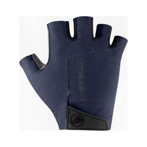 CASTELLI Cyklistické rukavice krátkoprsté - PREMIO W - modrá XL