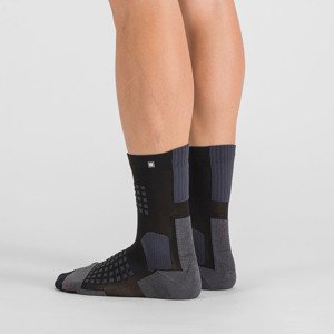 SPORTFUL Cyklistické ponožky klasické - APEX - černá/šedá S-M