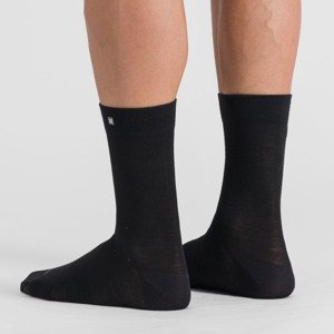SPORTFUL Cyklistické ponožky klasické - MATCHY WOOL - černá M-L