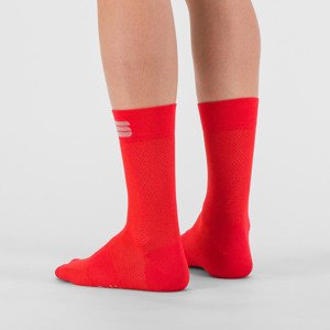 SPORTFUL Cyklistické ponožky klasické - MATCHY - červená M-L