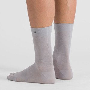 SPORTFUL Cyklistické ponožky klasické - MATCHY WOOL - šedá M-L