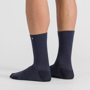 SPORTFUL Cyklistické ponožky klasické - MATCHY WOOL - modrá XL