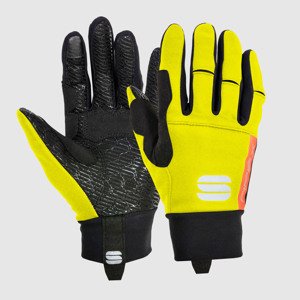 SPORTFUL Cyklistické rukavice dlouhoprsté - APEX - žlutá L