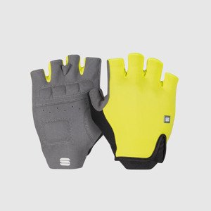 SPORTFUL Cyklistické rukavice krátkoprsté - MATCHY - žlutá M